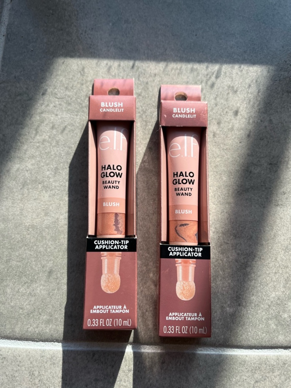 Brand New e.l.f. Halo Glow Beauty Wand Blush Shade “Candlelit” Duo